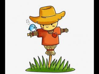 可爱的卡通稻草人6