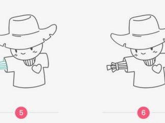 可爱的卡通稻草人3