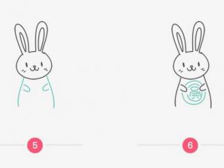 中秋节可爱的玉兔3