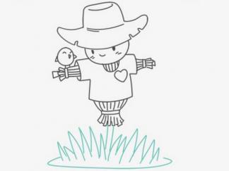 可爱的卡通稻草人5