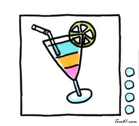 彩虹般的鸡尾酒