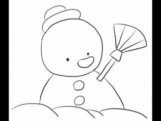 卡通雪人4