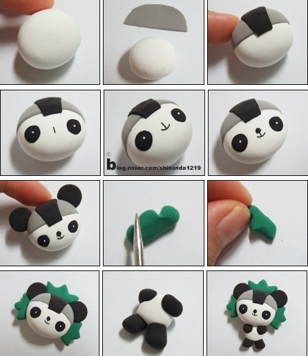 奥运福娃的橡皮泥制作过程图片1