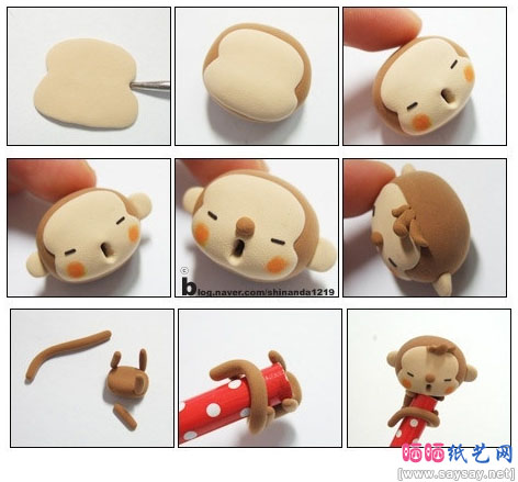 小猴子的橡皮泥图片1