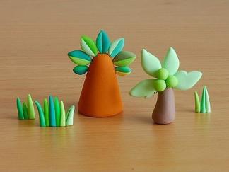 小树的彩泥橡皮泥制作教程图解