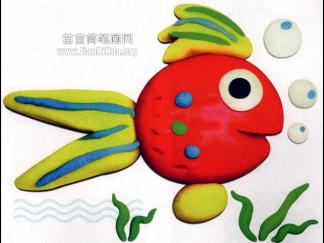 金鱼的彩泥橡皮泥制作教程图解