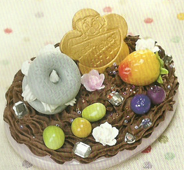夹心饼干的彩泥橡皮泥制作教程图解