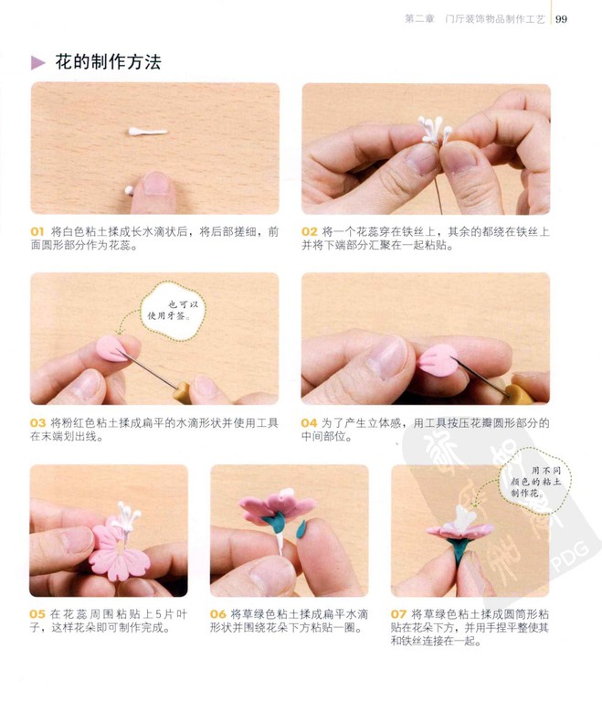 粘土制作室内装饰品挂件图片2