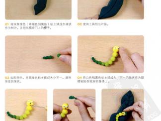 室内装饰品安全环的彩泥橡皮泥制作教程图