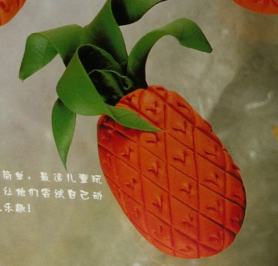 凤梨的彩泥橡皮泥制作教程图解