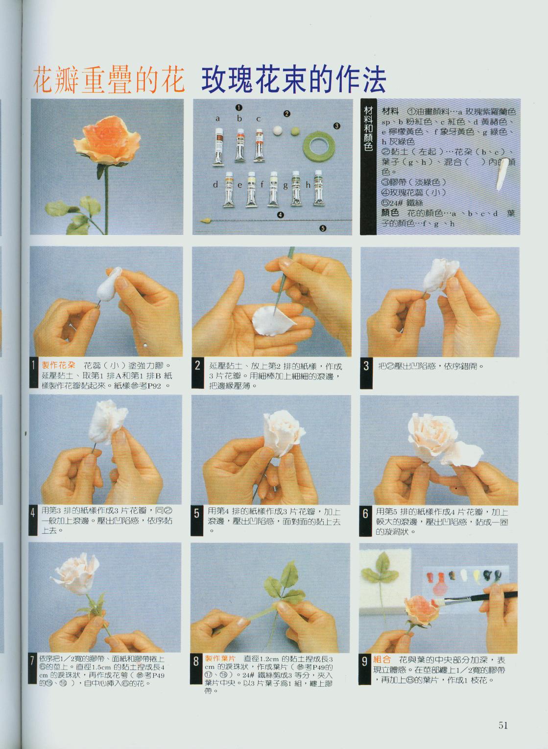 重瓣玫瑰花束的做法图片1