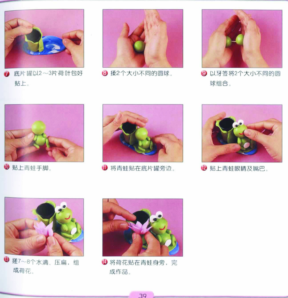 青蛙牙签罐的制作图片2
