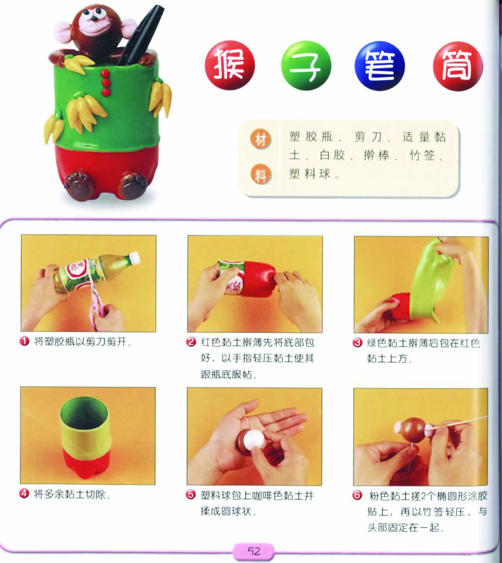 猴子笔筒图片1