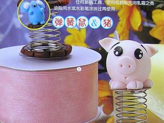 弹簧鼠的彩泥橡皮泥制作教程图解