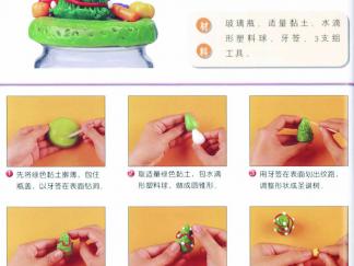 圣诞树的彩泥橡皮泥制作教程图解
