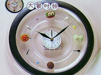大餐时钟的彩泥橡皮泥制作教程图解