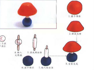 台灯的彩泥橡皮泥制作教程图解