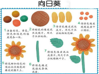 向日葵3的彩泥橡皮泥制作教程图解