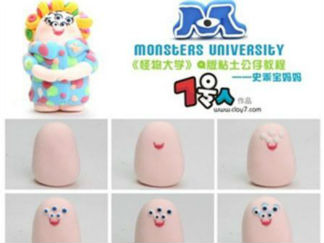 怪物学院彩泥橡皮泥制作教程图解