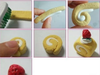 好吃的蛋糕彩泥橡皮泥制作教程图解