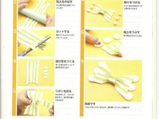蝴蝶结彩泥橡皮泥制作教程图解