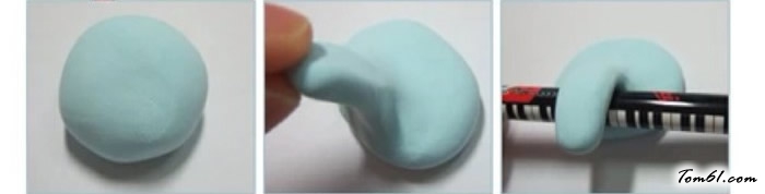 大象冰箱贴的彩泥橡皮泥制作教程图解图片1