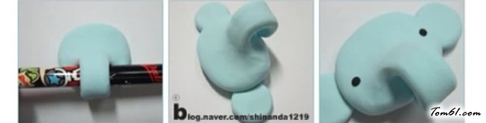 大象冰箱贴的彩泥橡皮泥制作教程图解图片2