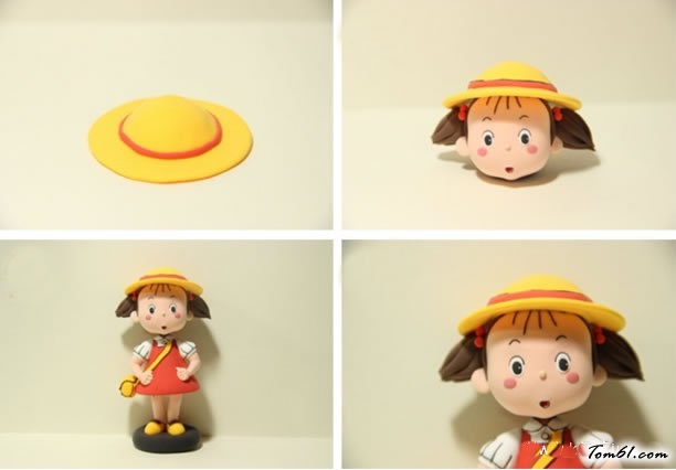 小女孩彩泥橡皮泥制作教程图解图片2