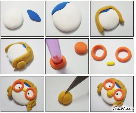 小企鹅波鲁鲁彩泥橡皮泥制作教程图解图片1