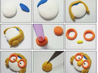 小企鹅波鲁鲁彩泥橡皮泥制作教程图解