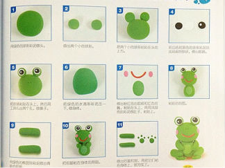 青蛙彩泥橡皮泥制作教程图解