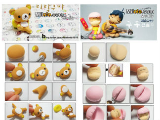 熊猫彩泥橡皮泥制作教程图解2