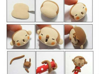 猴子彩泥橡皮泥制作教程图解2