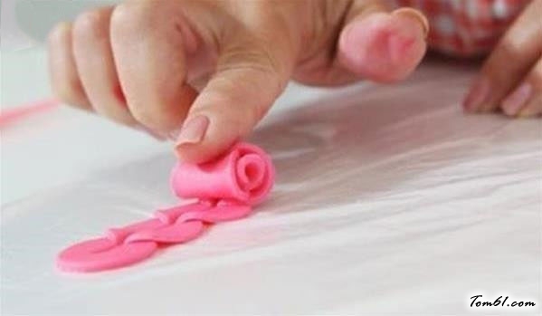 玫瑰花彩泥橡皮泥制作教程图解图片4