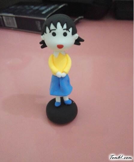 樱桃小丸子的彩泥橡皮泥制作教程图解图片6