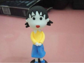 樱桃小丸子的彩泥橡皮泥制作教程图解