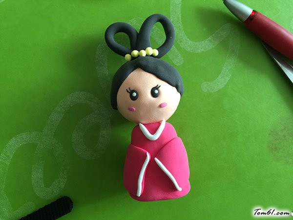 嫦娥姐姐的彩泥橡皮泥制作教程图解图片9
