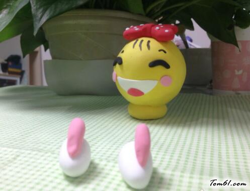 呆萌小兔的彩泥橡皮泥制作教程图解图片6