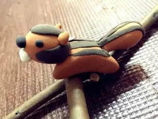 DIY小松鼠的彩泥橡皮泥制作教程图解