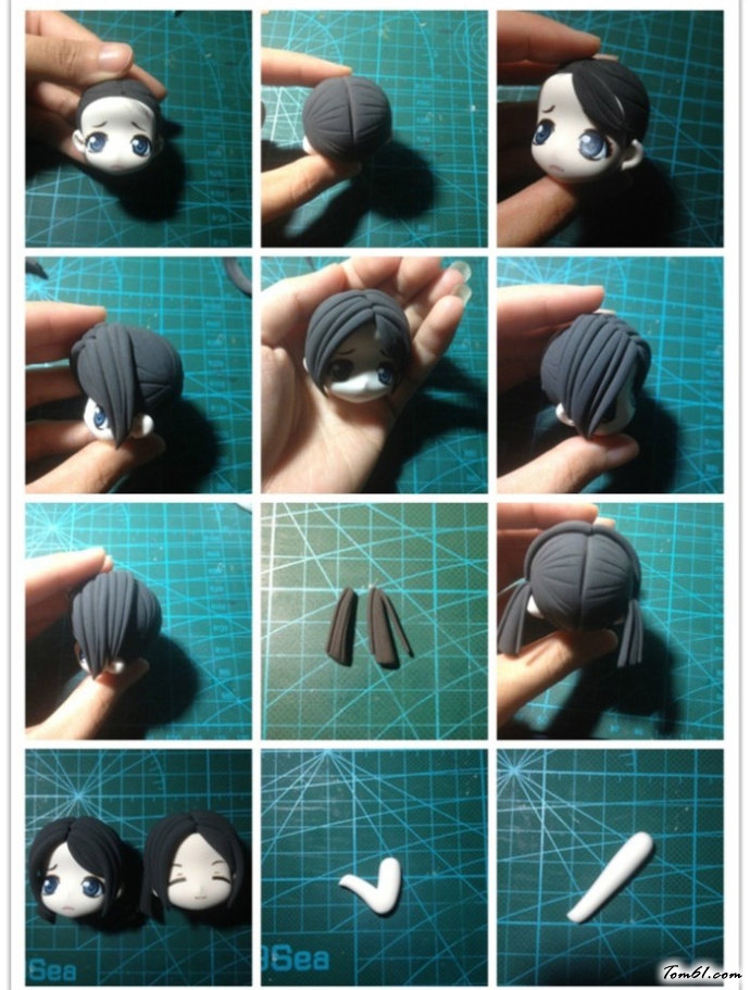 剑灵秦夕颜的彩泥橡皮泥制作教程图解图片3