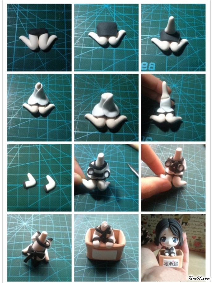 剑灵秦夕颜的彩泥橡皮泥制作教程图解图片4