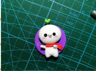 粘土颜文字君的彩泥橡皮泥制作教程图解
