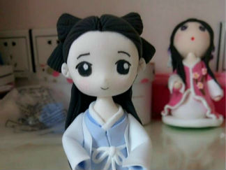 花千骨的彩泥橡皮泥制作教程图解