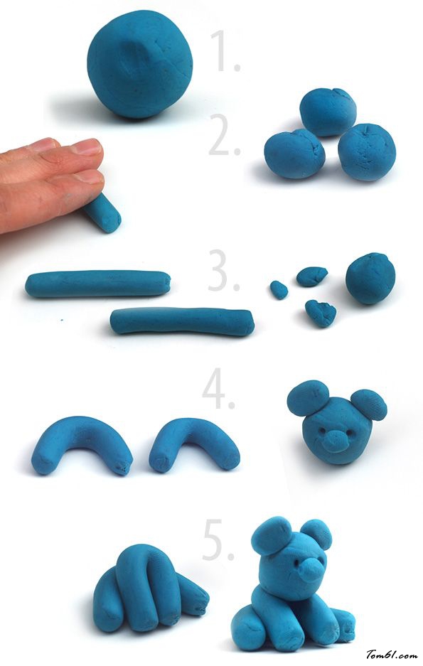 泰迪的彩泥橡皮泥制作教程图解图片2
