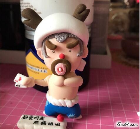 农民和地主人偶的彩泥橡皮泥制作教程图解图片8