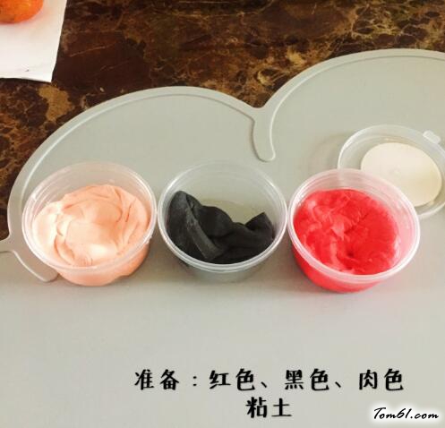 新年福娃娃小玩偶的彩泥橡皮泥制作教程图解图片1