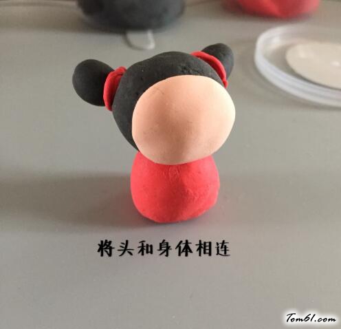 新年福娃娃小玩偶的彩泥橡皮泥制作教程图解图片4
