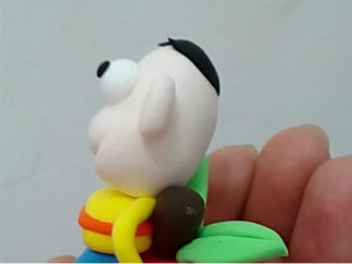 小人玩偶的彩泥橡皮泥制作教程图解