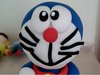 多啦A梦2的彩泥橡皮泥制作教程图解