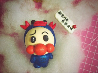 麋鹿版的粘土面包超人的彩泥橡皮泥制作教